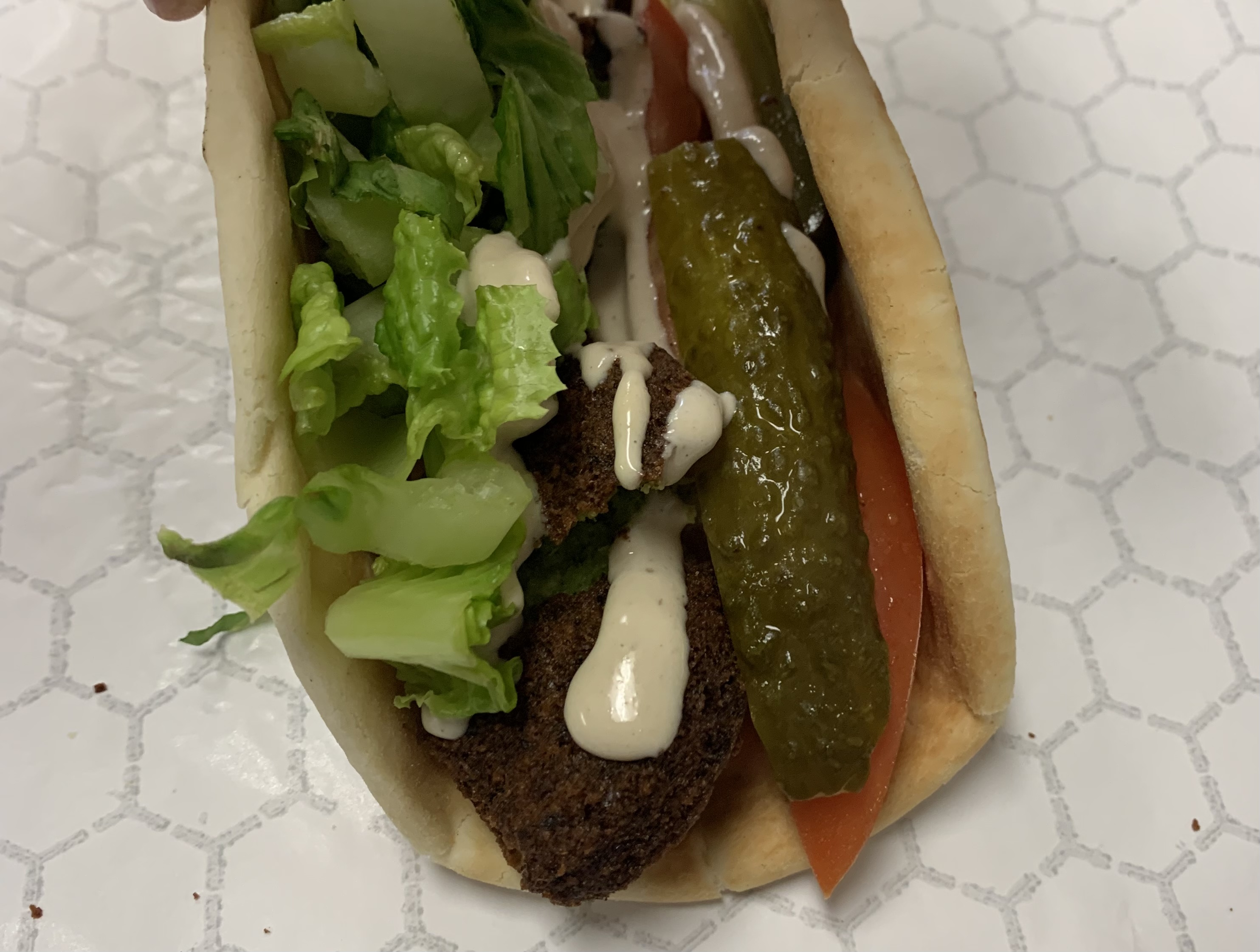 Order Falafel Sandwich  food online from Pizza Express store, Atascadero on bringmethat.com