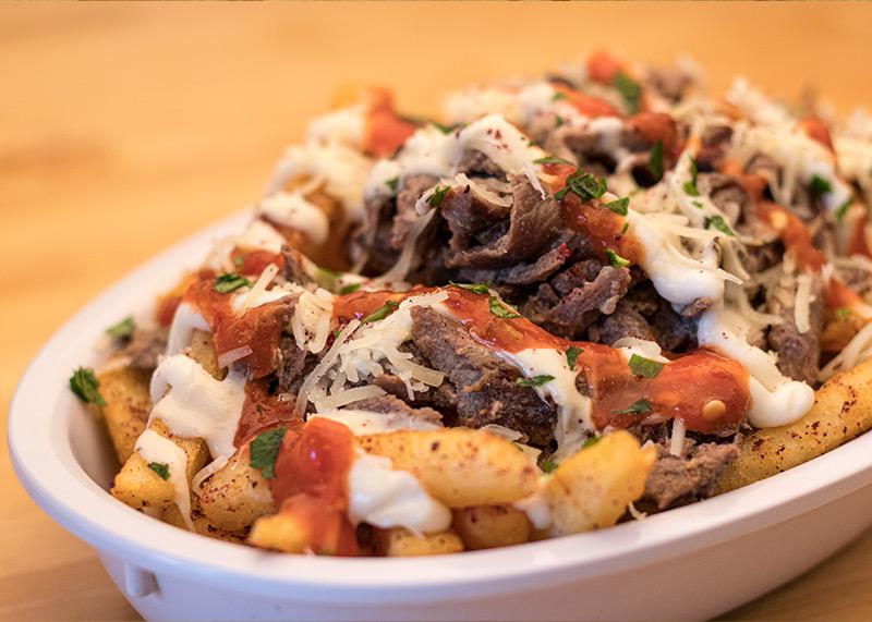 Order Loaded Fries food online from Pita Pita Mediterranean Grill store, Rolling Meadows on bringmethat.com