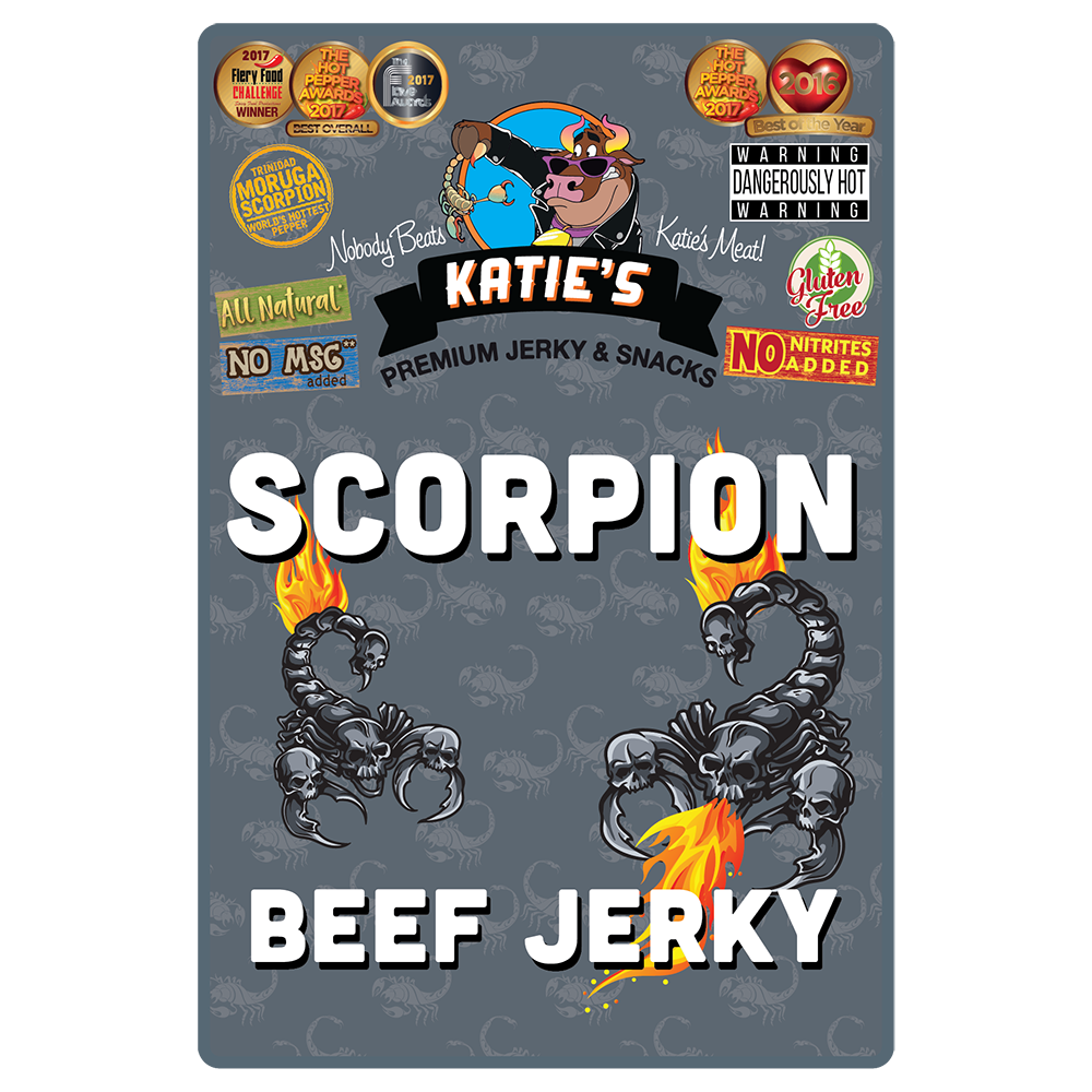 Order Scorpion Beef Jerky food online from Katie Snack Foods store, Hilliard on bringmethat.com