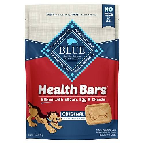 Order Blue Buffalo Health Bars with Bacon, Egg & Cheese for Dogs Bacon, Egg & Cheese - 16.0 OZ food online from Walgreens store, Novi on bringmethat.com