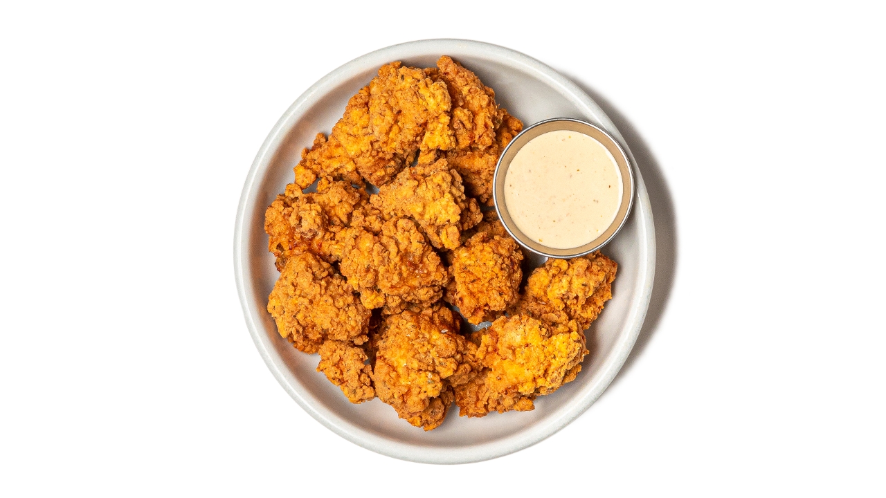 Order Popcorn Chicken w/ Buttermilk Ranch food online from Bareburger store, Closter on bringmethat.com