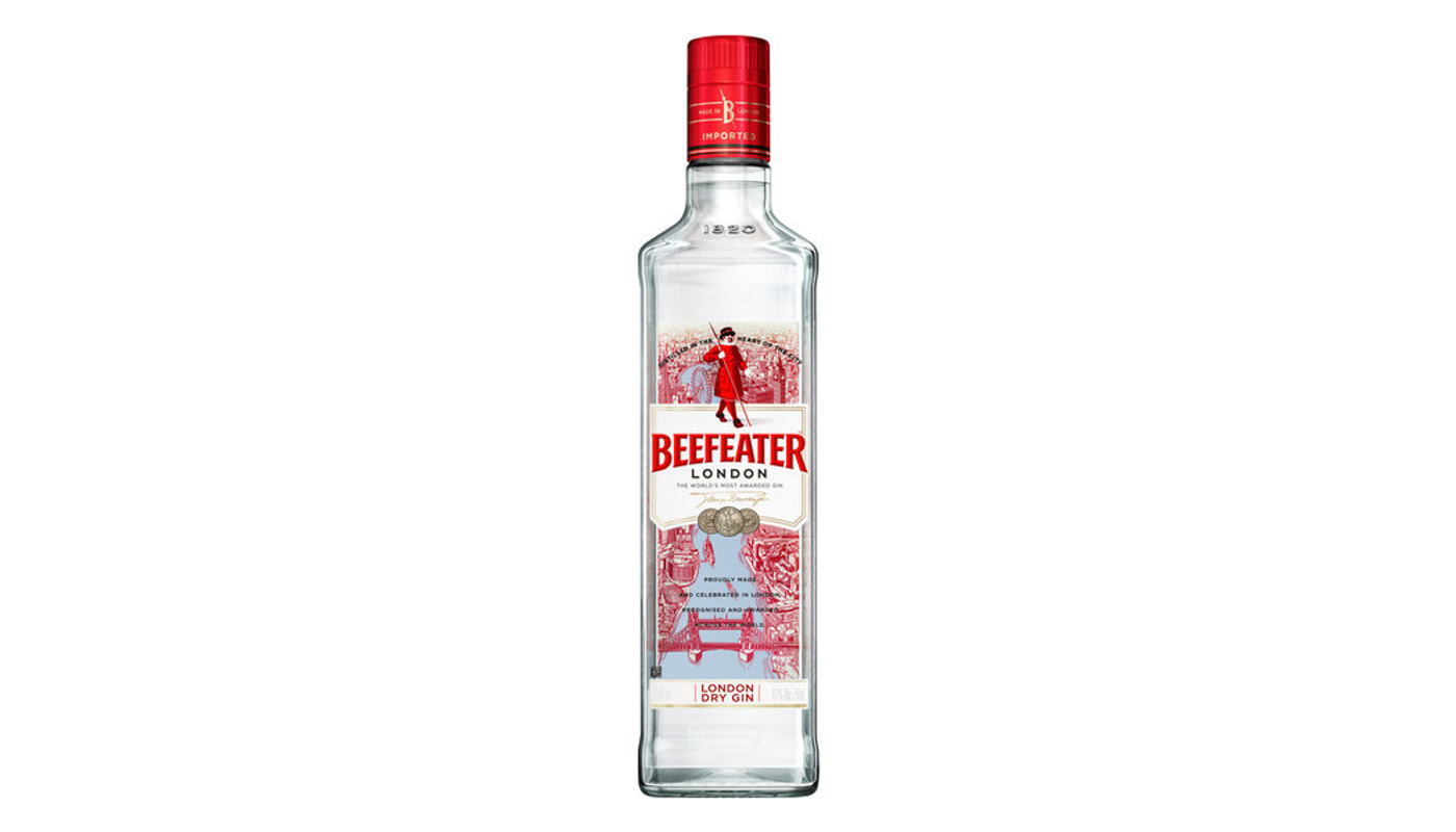 Order Beefeater London Dry Gin 750mL food online from Far Western Liquor store, SANTA MARIA on bringmethat.com