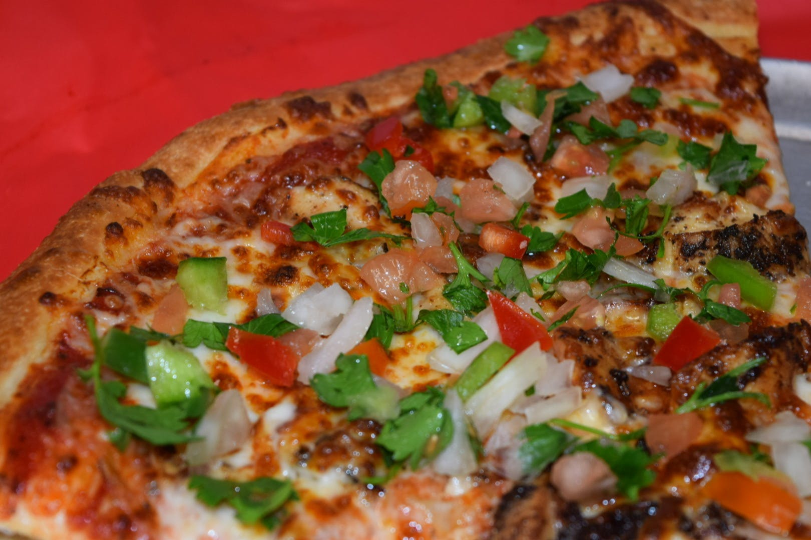 Order Chicken Fajita Pizza - Small 8'' food online from Pizza Parlor store, Pearland on bringmethat.com