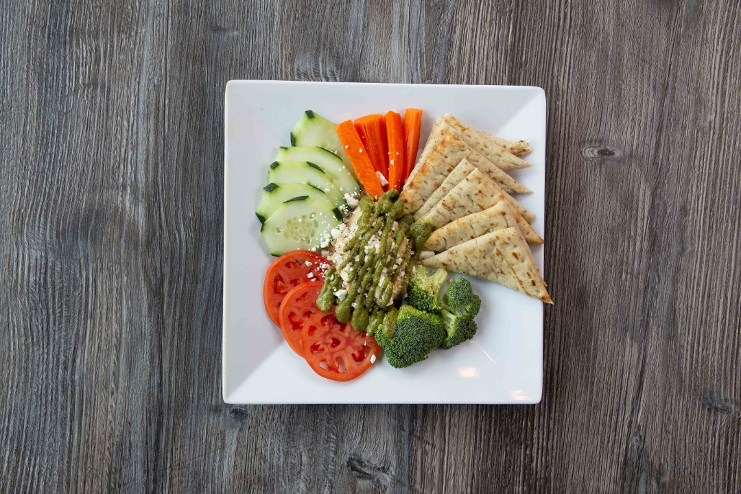 Order Hummus Plate food online from Dlite Healthy On The Go store, Tempe on bringmethat.com