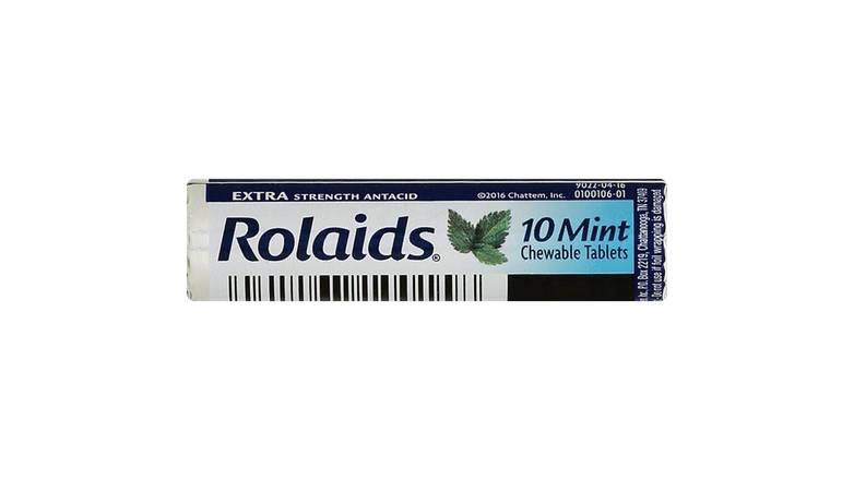 Order Rolaids Extra Strength Antacid Mint Chewable Tablets - 10 Count Roll food online from Route 7 Food Mart store, Norwalk on bringmethat.com