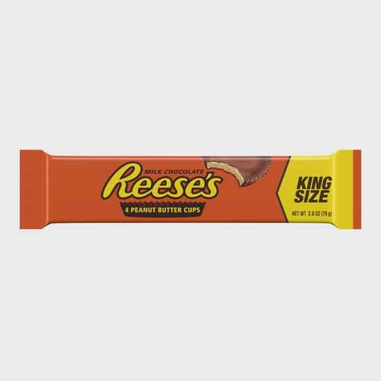 Order Reeses Milk Chocolate Peanut Butter King Size Cups Candy 4 Count food online from Fastbreak Convenience Store store, Jackson County on bringmethat.com