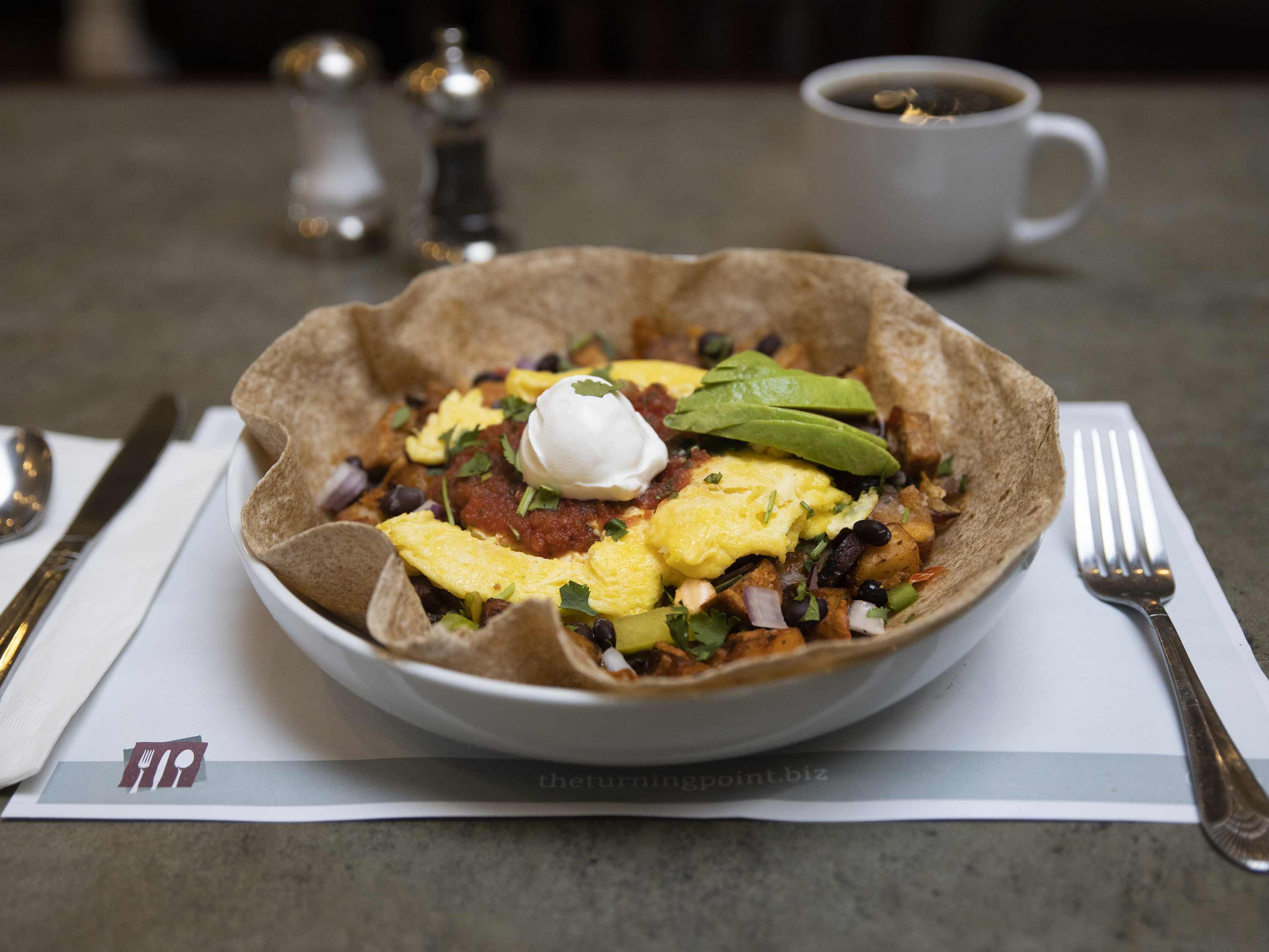 Order Grande Huevos Rancheros Dish food online from The Turning Point store, North Wales on bringmethat.com