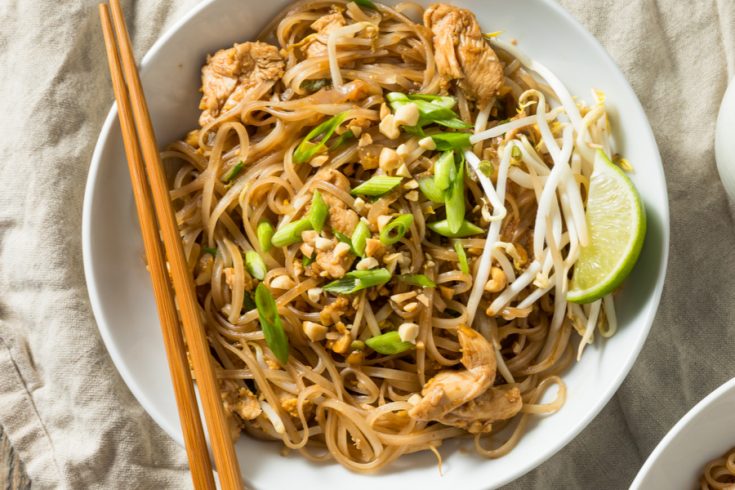 Order Chicken Pad Thai food online from Yan Asian Restaurant store, Rutherford on bringmethat.com