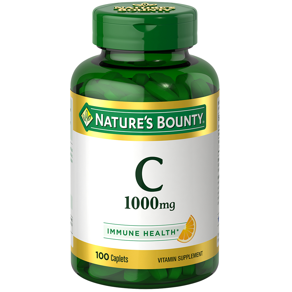 Order Nature's Bounty Pure Vitamin C Caplets - 1000mg, 100 ct food online from Rite Aid store, MILLER PLACE on bringmethat.com