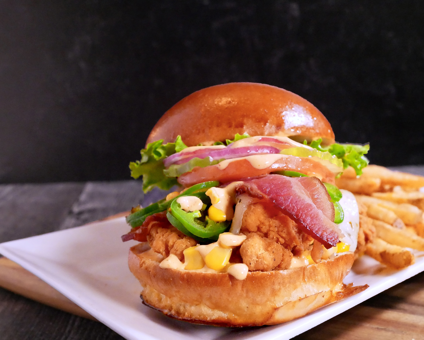 Order Tex-Mex Crispy Chicken Sandwich food online from Kocky Bar & Grill store, Fresno on bringmethat.com