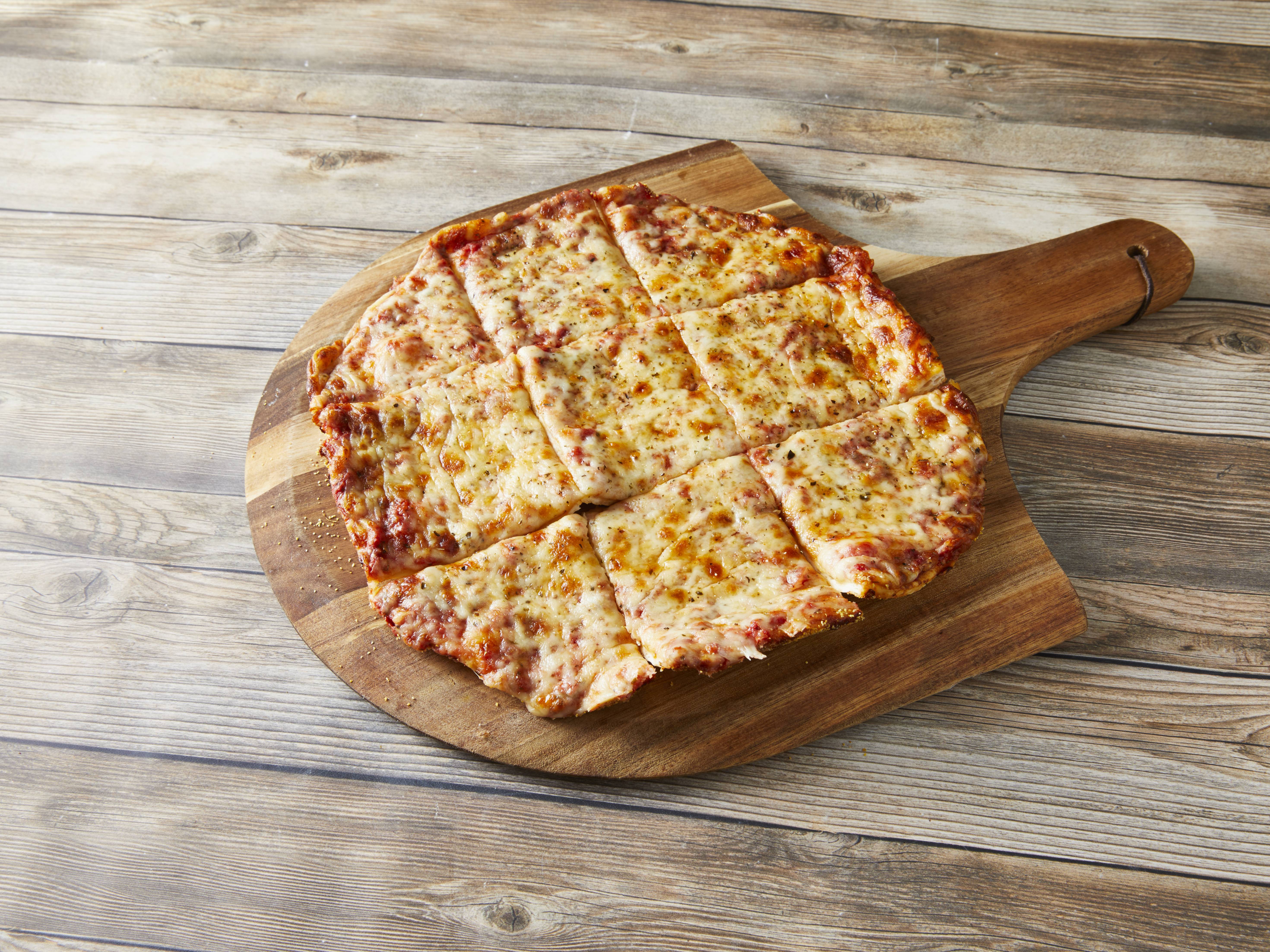 Order Our Famous Thin Crust Cheese Pizza food online from Old Town Pizza store, Lombard on bringmethat.com