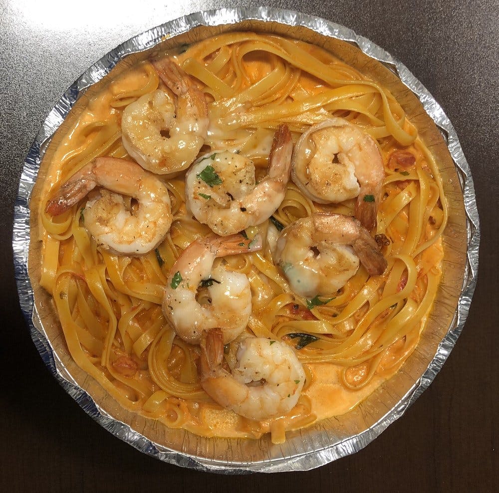 Order Linguini with Shrimp - Pasta food online from Johnny Longhots store, Evesham Township on bringmethat.com