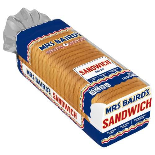 Order Mrs Baird's · Sandwich Bread (24 oz) food online from United Supermarkets store, Plainview on bringmethat.com
