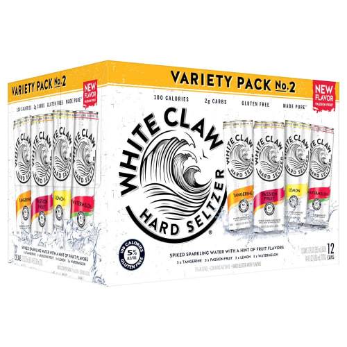Order White Claw · Hard Seltzer Variety Pack Flavor Collection 2 (12 x 12 fl oz) cans  food online from D & B Liquor store, Olmos Park on bringmethat.com