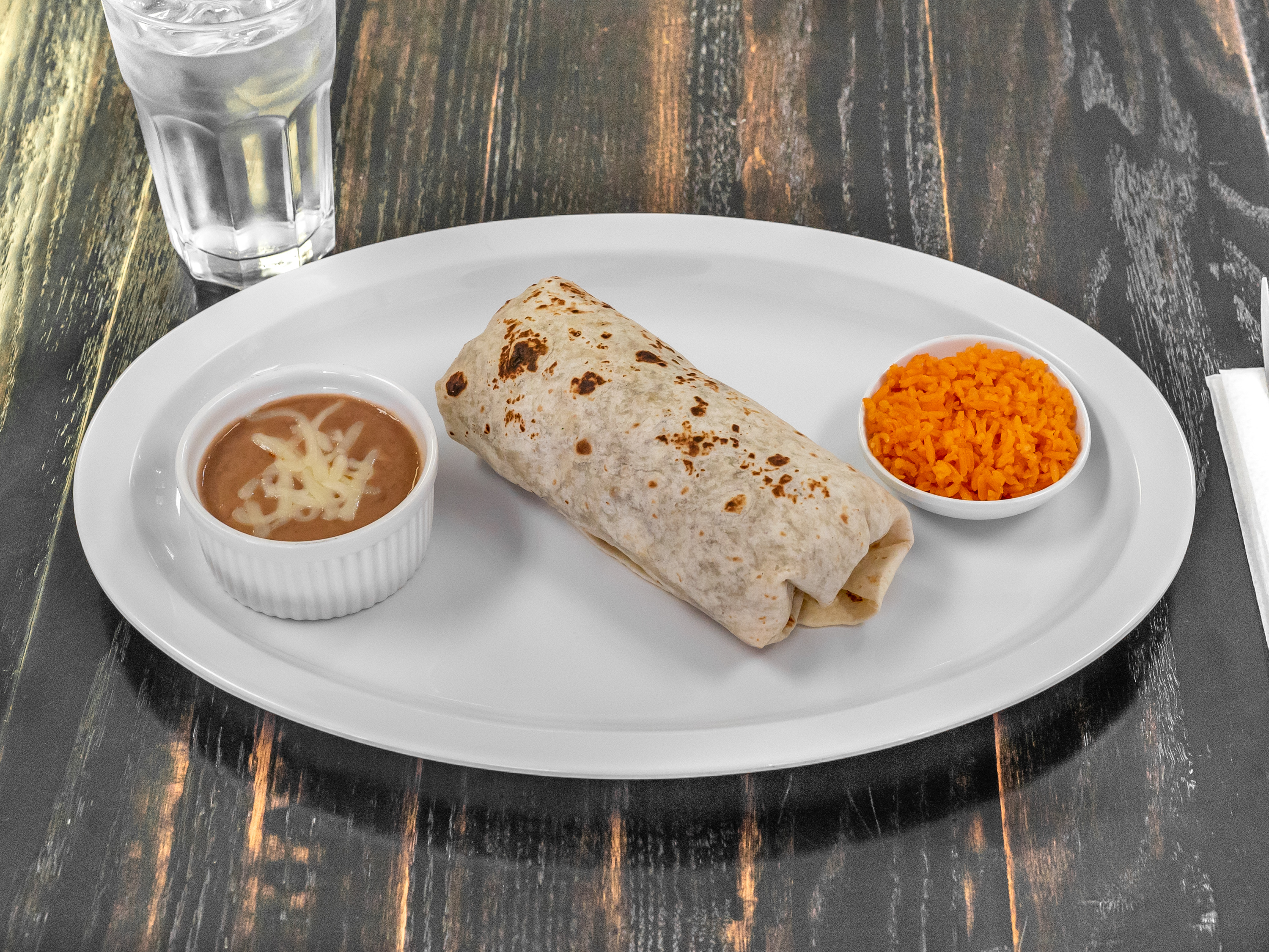Order Burrito Plate food online from Charcoal Grill Chicken store, Santa Clarita on bringmethat.com