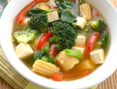 Order 18a. Mixed Vegetable Tofu Soup food online from Great Wall Chinese Restaurant store, Doylestown on bringmethat.com