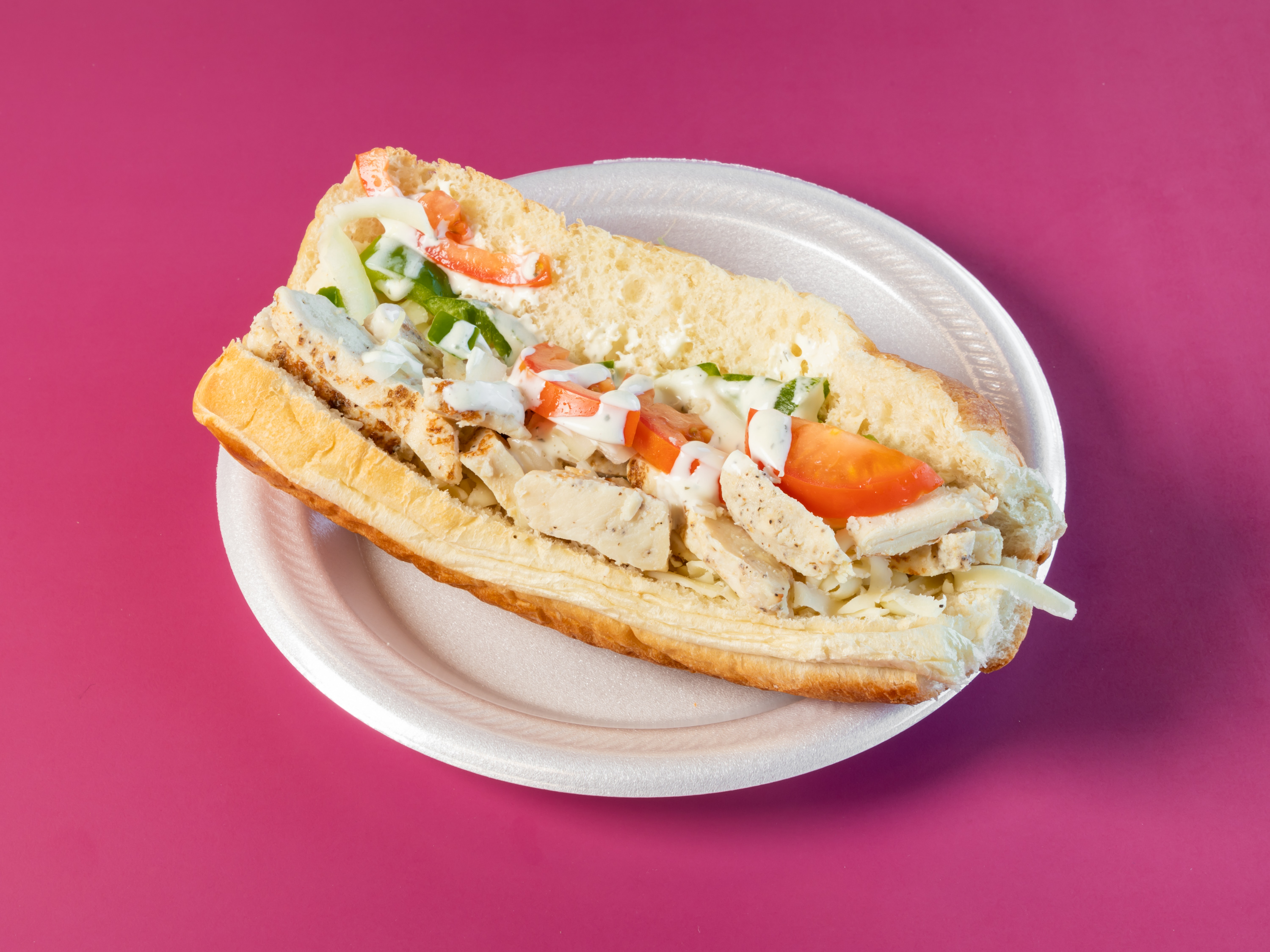 Order Philly Chicken Sub food online from Bill & Ruth Sub Shop store, Tulsa on bringmethat.com