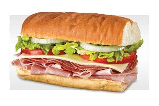 Order Ham, Salami and Cheese Sub food online from Blimpie Subs store, Oshkosh on bringmethat.com