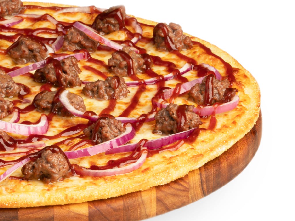 Order Impossible Beef BBQ Pizza - Small 10" food online from Pizza Guys store, Windsor on bringmethat.com
