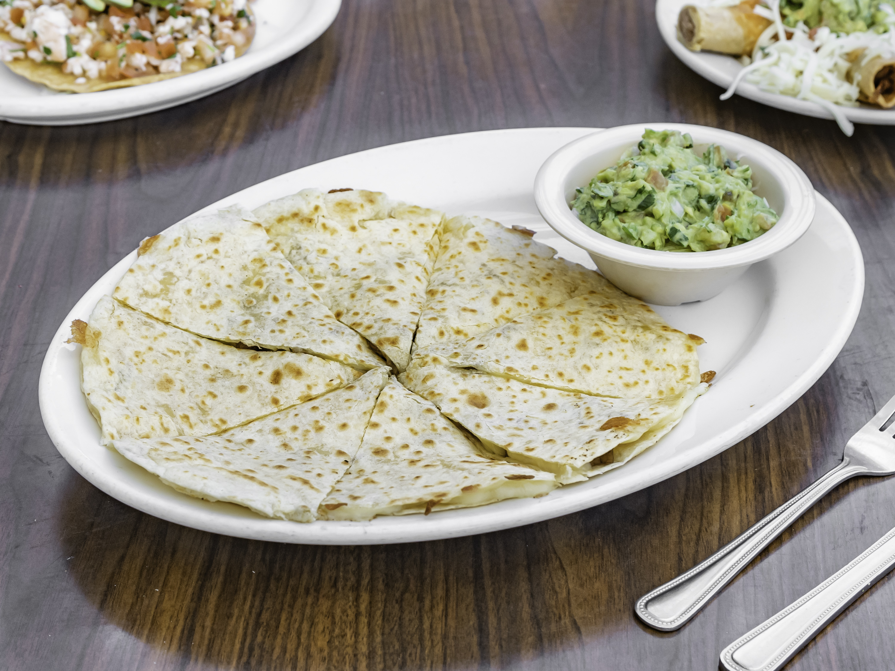 Order 3. Quesadillas food online from Poco Mexican Restaurant store, Los Angeles on bringmethat.com