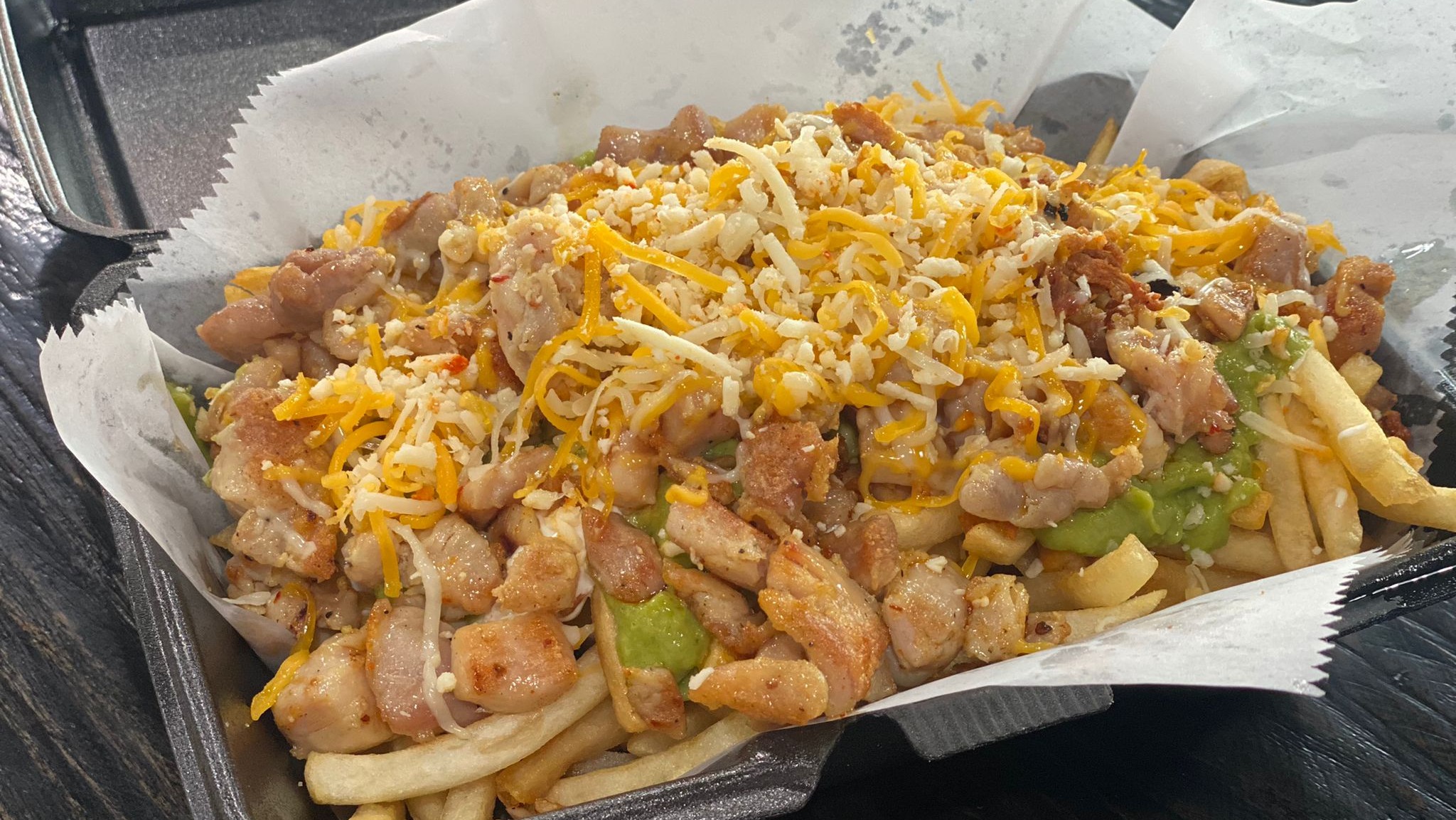 Order * Grilled Chicken Fries food online from Burros & Fries store, Chula Vista on bringmethat.com