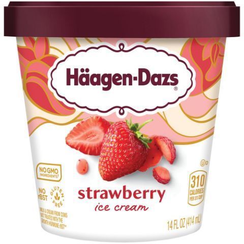 Order Haagen Dazs Strawberry 14oz food online from 7-Eleven store, Center Moriches on bringmethat.com