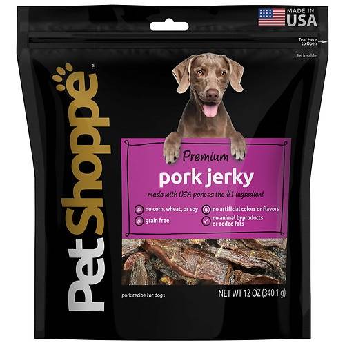 Order PetShoppe Premium Pork Jerky - 12.0 OZ food online from Walgreens store, La Quinta on bringmethat.com