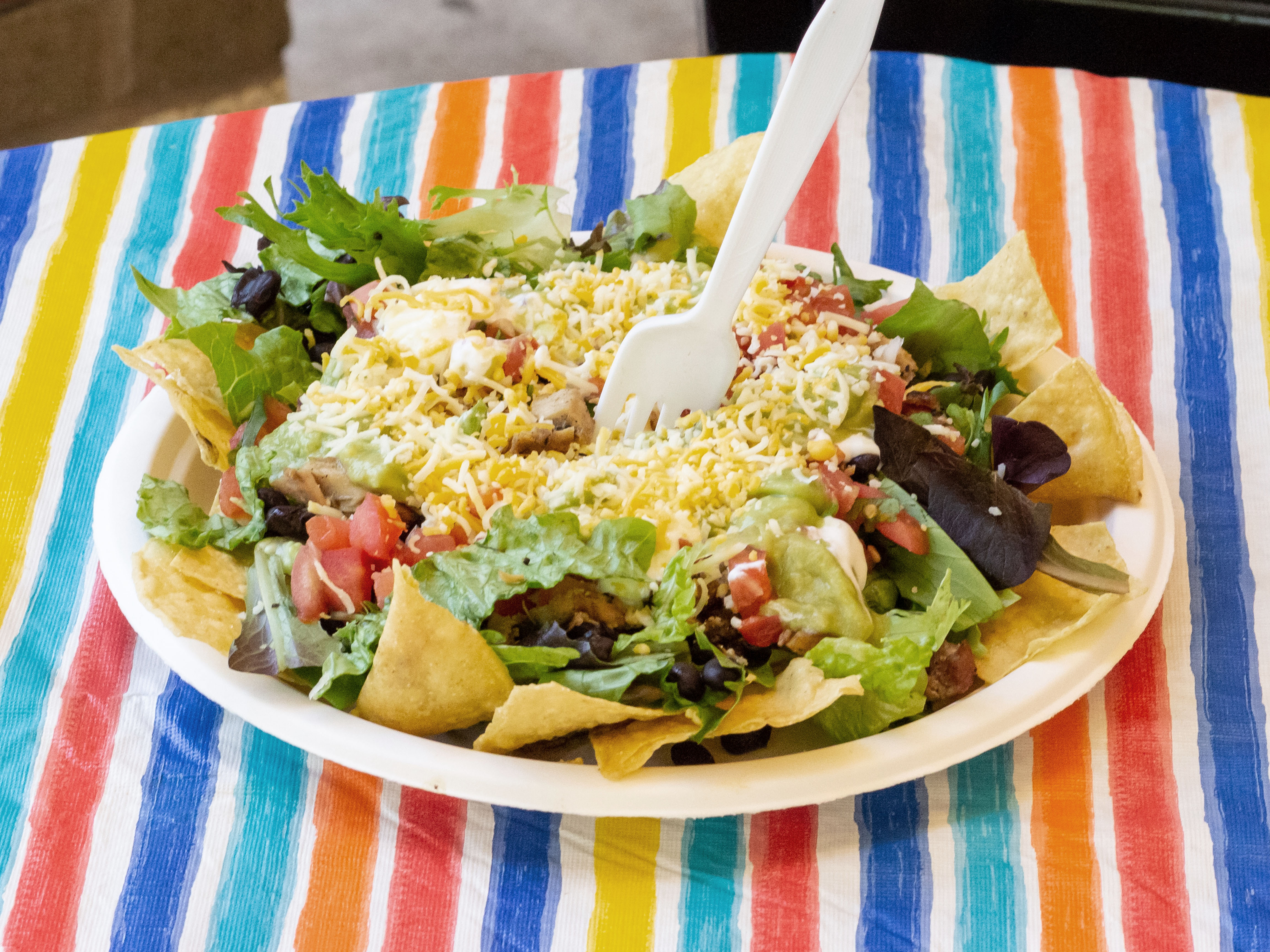 Order Taco Salad food online from Baja Burrito store, Raleigh on bringmethat.com