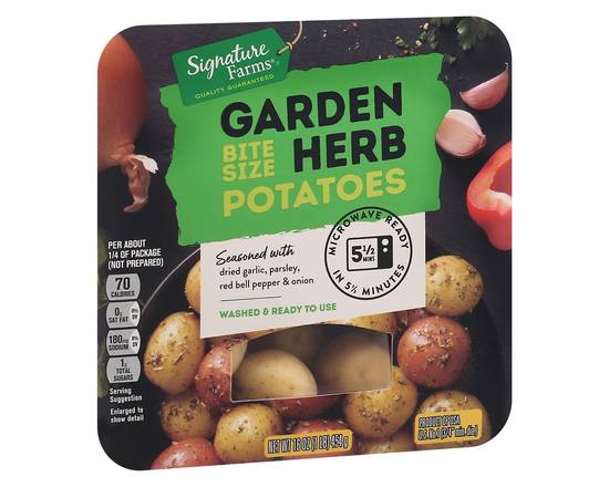 Order Signature Farms · Bite Size Garden Herb Potatoes (16 oz) food online from Safeway store, Corte Madera on bringmethat.com