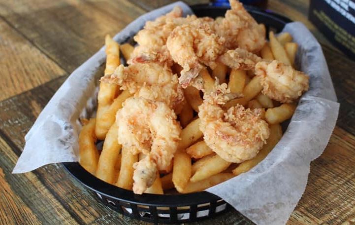 Order F1. Fried Shrimp Basket  food online from Red Crab Seafood store, Houston on bringmethat.com