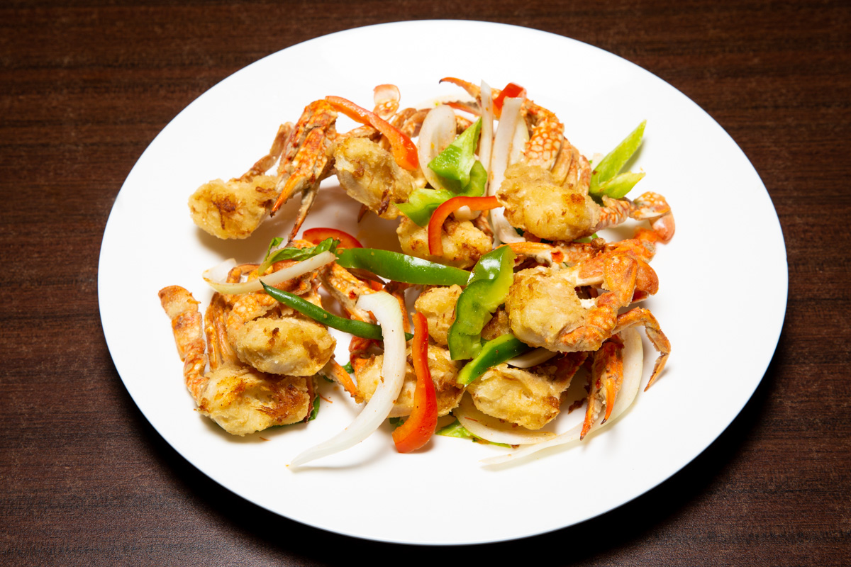 Order 3. Salt and Pepper Blue Crab food online from Wei Buffet store, Roselle Park on bringmethat.com