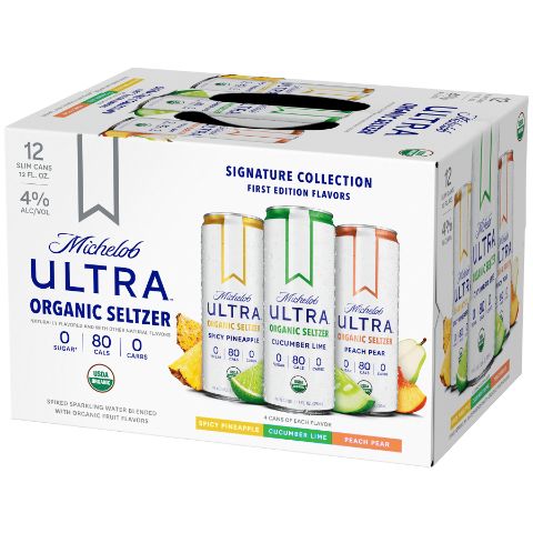 Order Michelob Ultra Organic Hard Seltzer Variety Pack 12 Pack 12oz Can food online from 7-Eleven store, New York on bringmethat.com