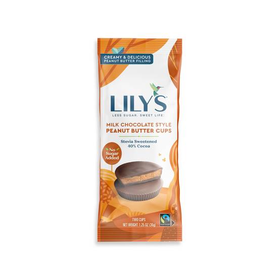 Order Lily's Milk Chocolate Style Chocolate Bar Peanut Butter Cups (1.25 oz) food online from Rite Aid store, Eugene on bringmethat.com
