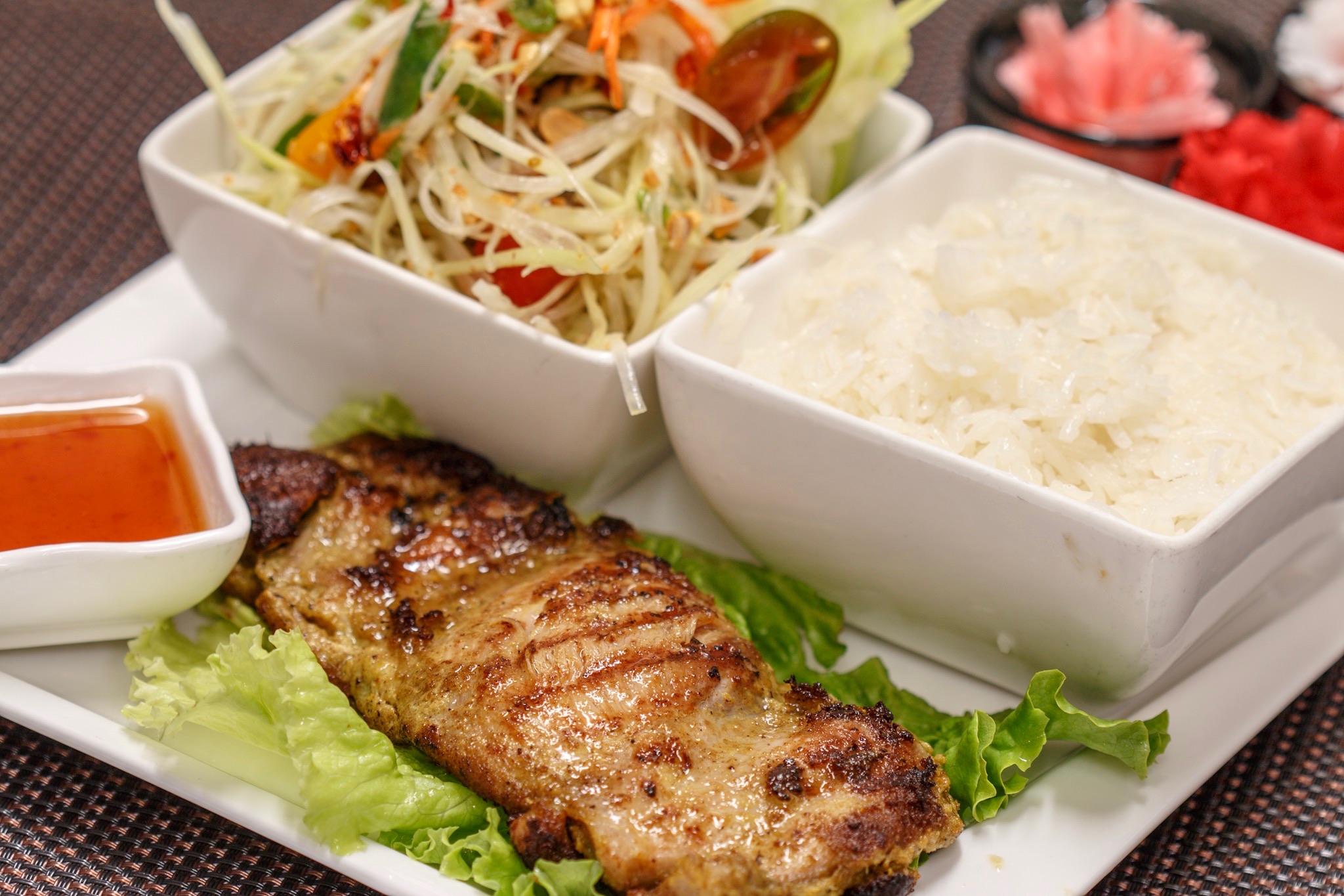 Order Grilled Chicken food online from Up 2u Thai Eatery store, Alameda on bringmethat.com