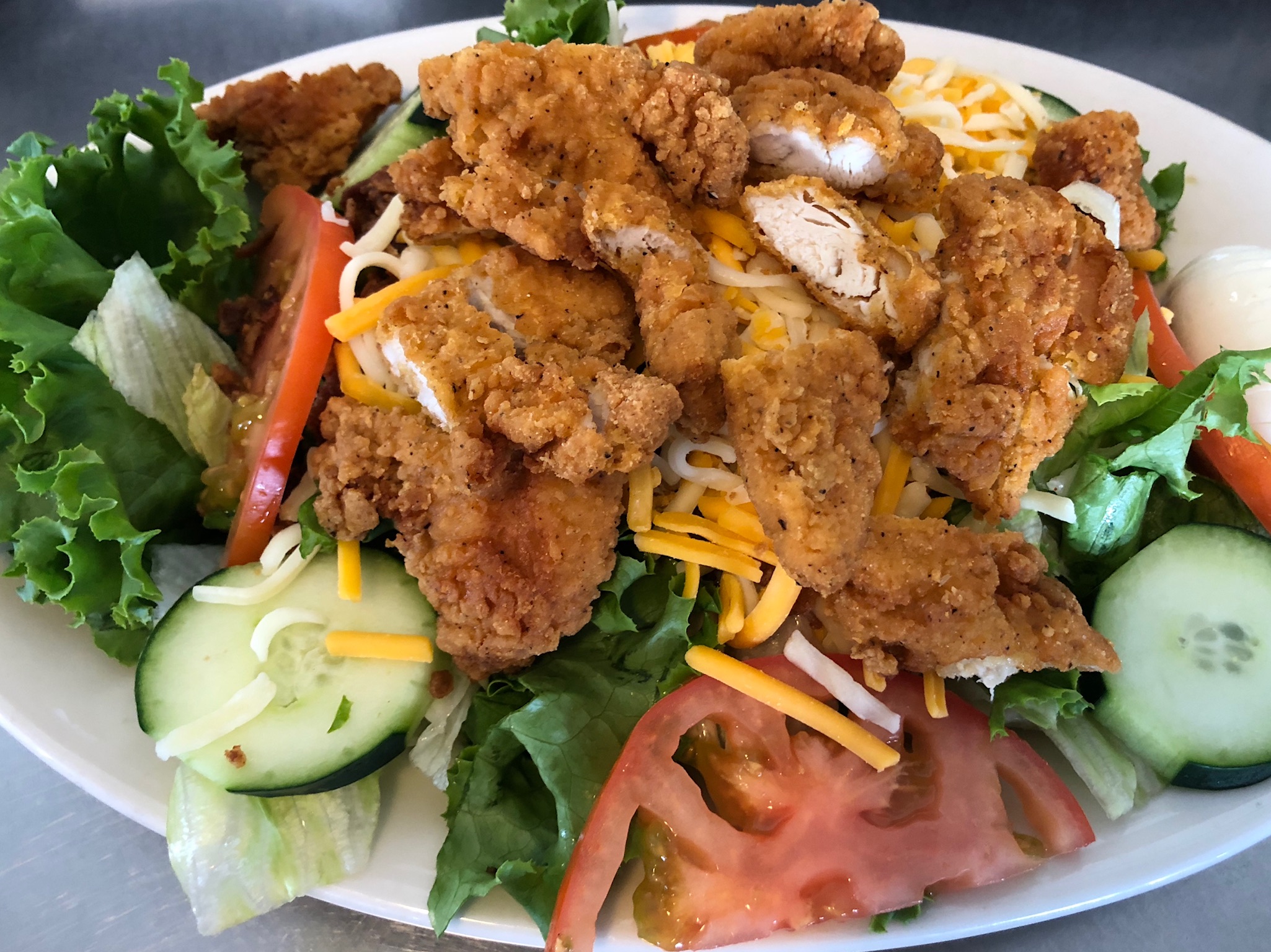Order Chicken Strip Salad food online from Pegah Kitchen store, San Marcos on bringmethat.com