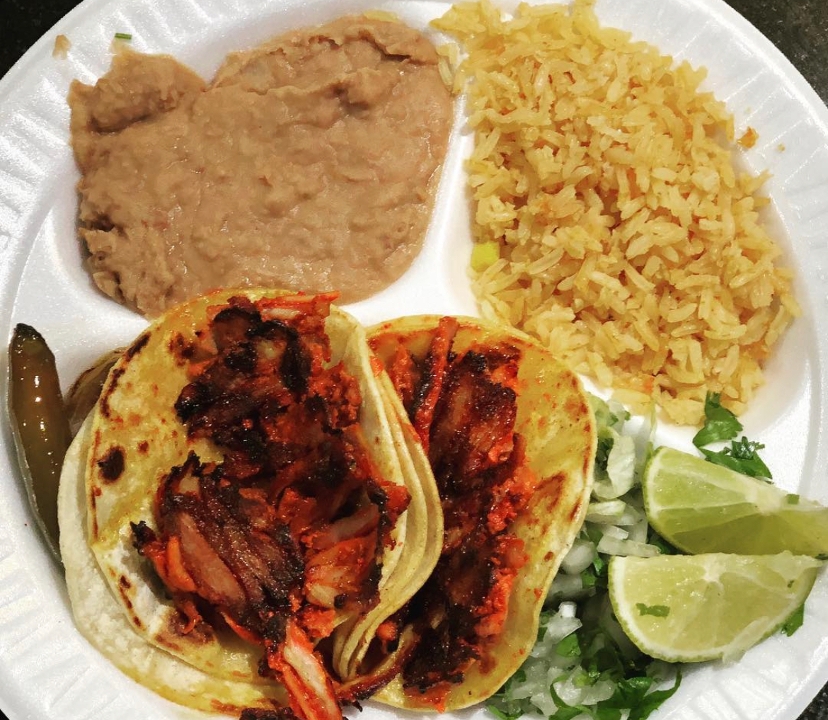 Order Rice & Beans food online from Trompo Taqueria & Burgers store, Garland on bringmethat.com