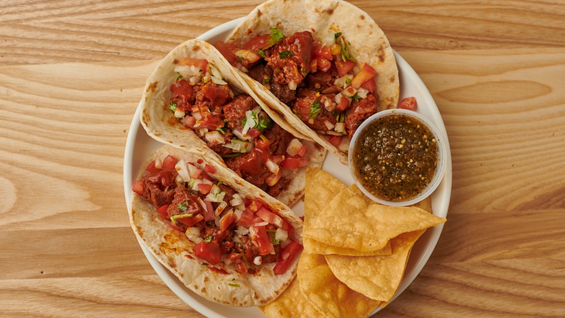 Order BEYOND® 'BEEF' TACOS food online from Burrito Beach store, Chicago on bringmethat.com