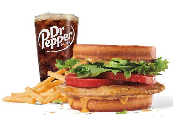 Order Large Grilled Chicken Sandwich Combo food online from Jack in the Box store, Charlotte on bringmethat.com