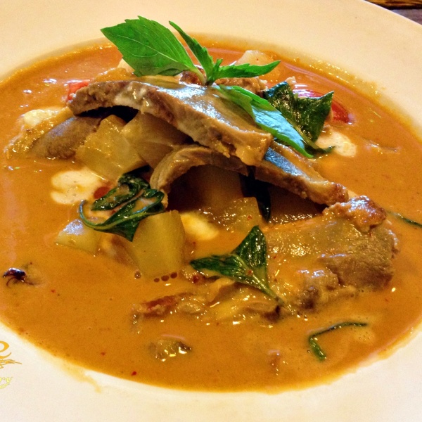 Order Duck Red Curry food online from Rice Thai Cookery store, Portland on bringmethat.com