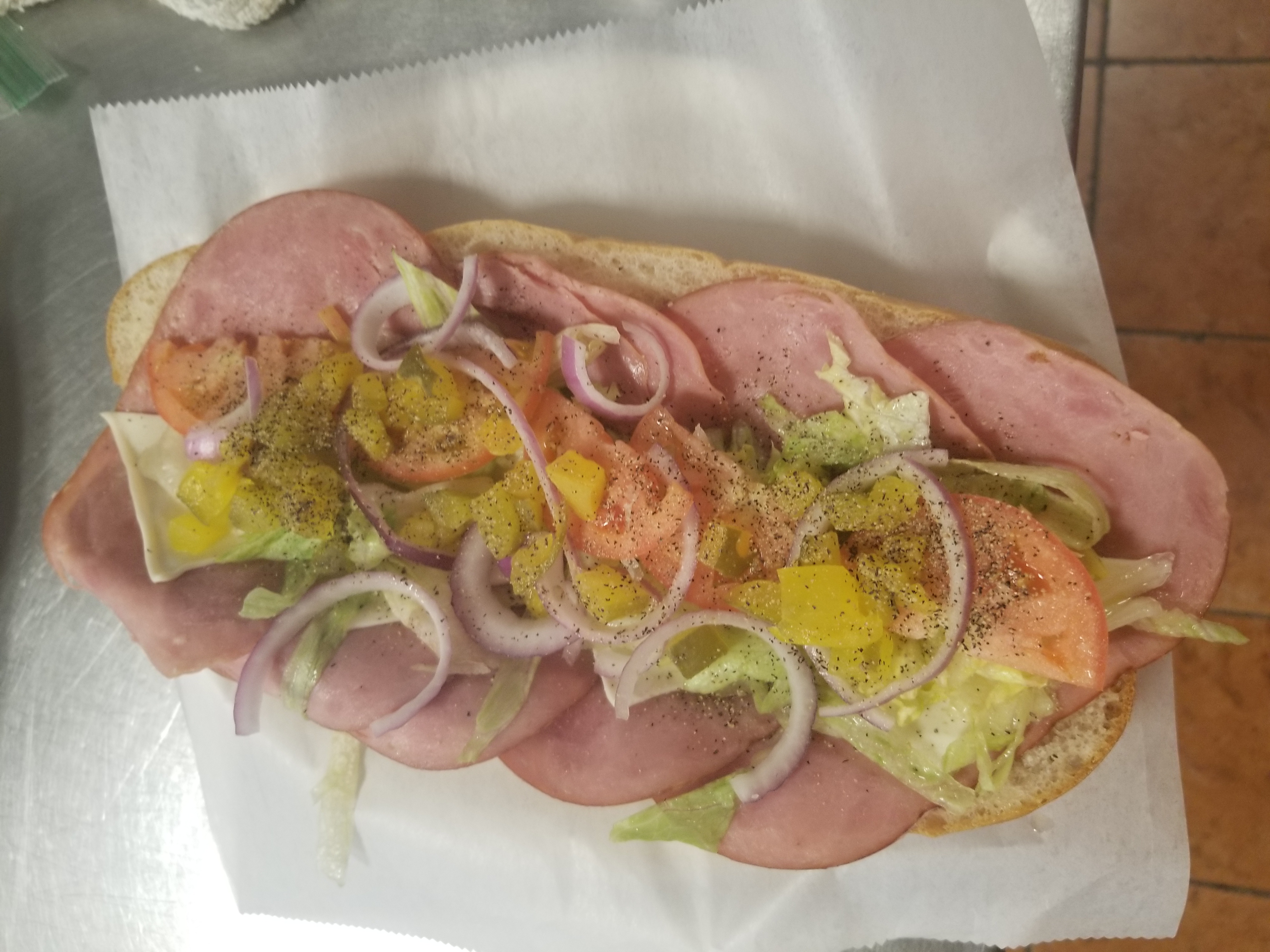 Order Ham and Cheese Sub food online from Mona Lisa Pizza & Grill store, Cambridge on bringmethat.com