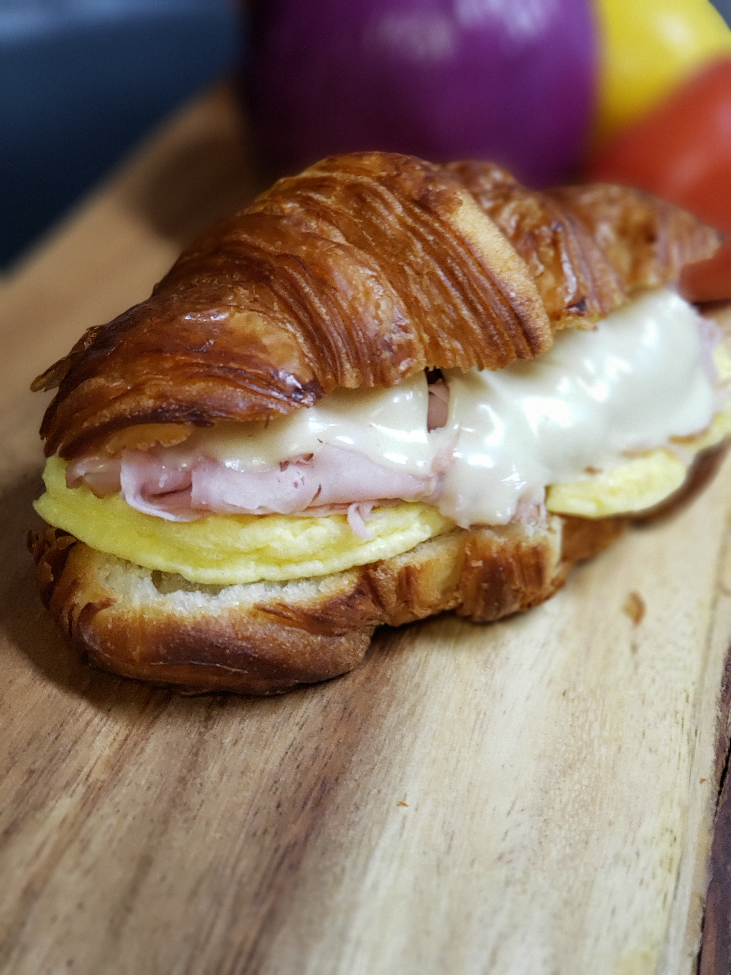 Order Breakfast Croissant Sandwich food online from Jitters Cafe store, North Chili on bringmethat.com