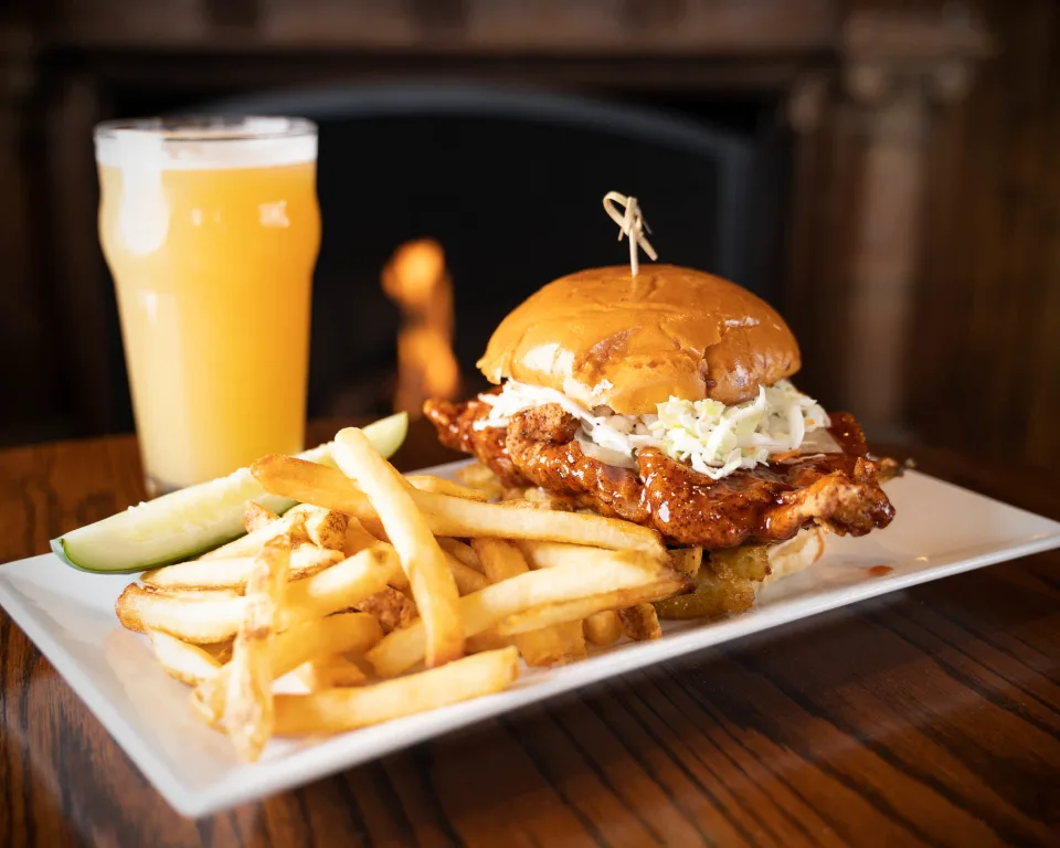 Order Southern Fried Chicken Sandwich food online from British Beer Company store, Barnstable on bringmethat.com