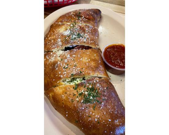 Order All Meat Calzone food online from Fina Giuseppe Italian Restaurant store, Victorville on bringmethat.com