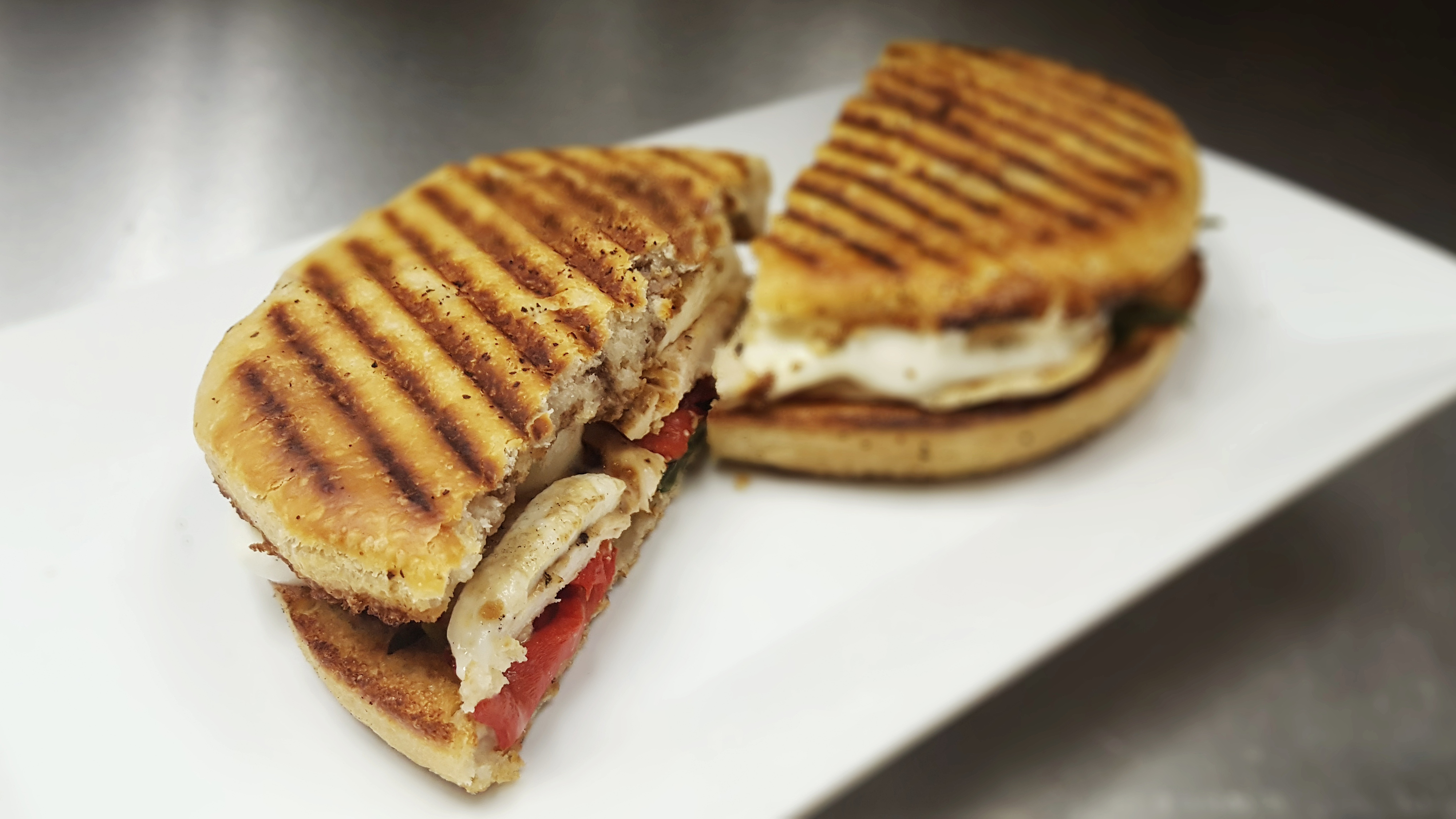 Order Boston Chicken Panini food online from Pizza Center store, Middlesex on bringmethat.com