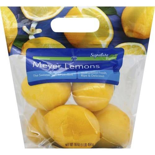 Order Signature Farms · Meyer Lemons (16 oz) food online from Vons store, Yucca Valley on bringmethat.com