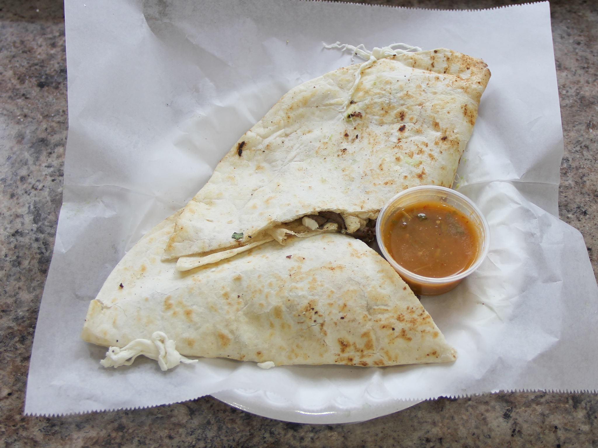 Order Beef Quesadilla Lunch food online from Robin's Convenience Store Deli & Grill store, Lakewood on bringmethat.com