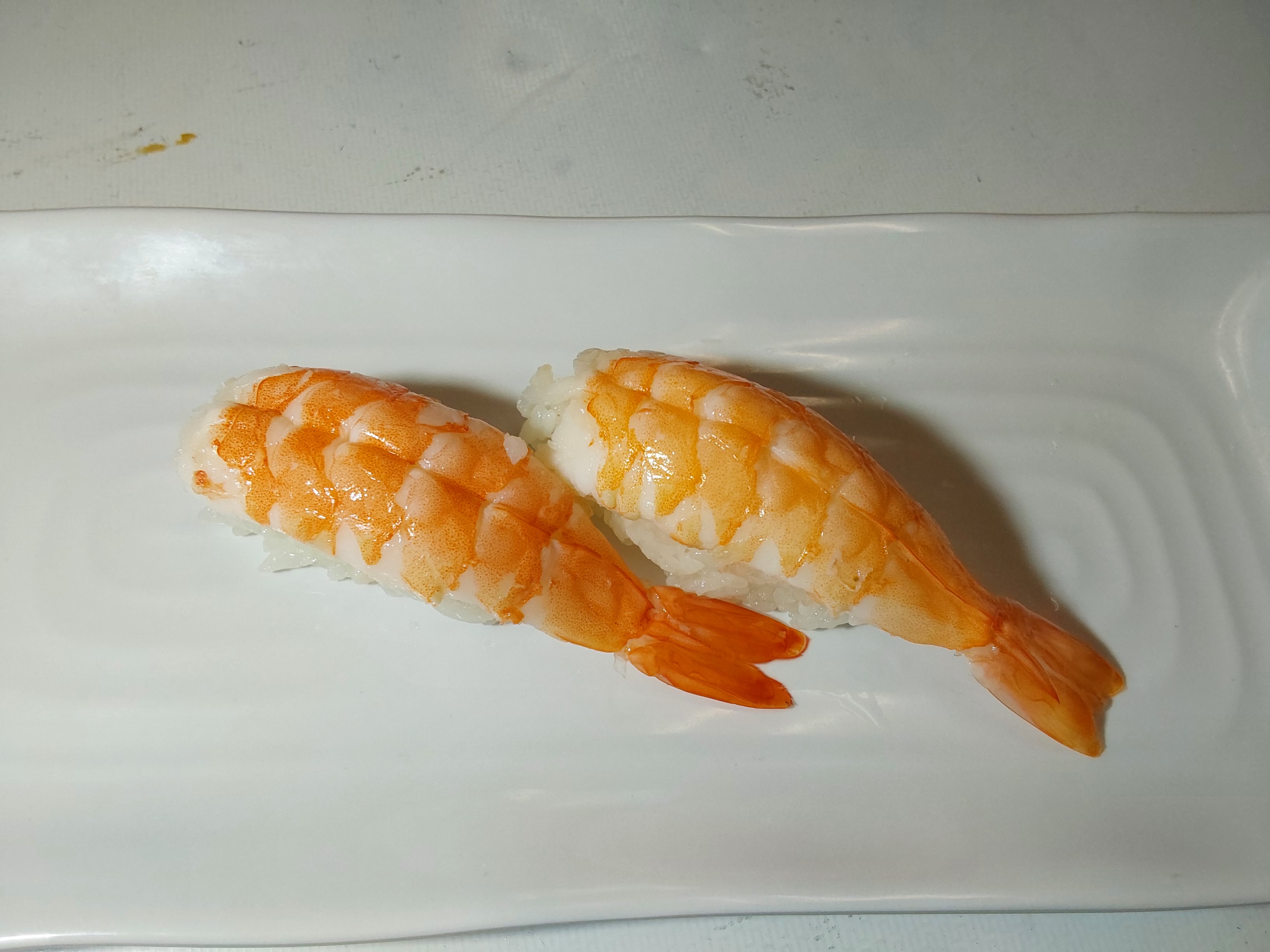Order Shrimp Nigiri 2 pcs food online from Sushi Yukiya store, Oceanside on bringmethat.com