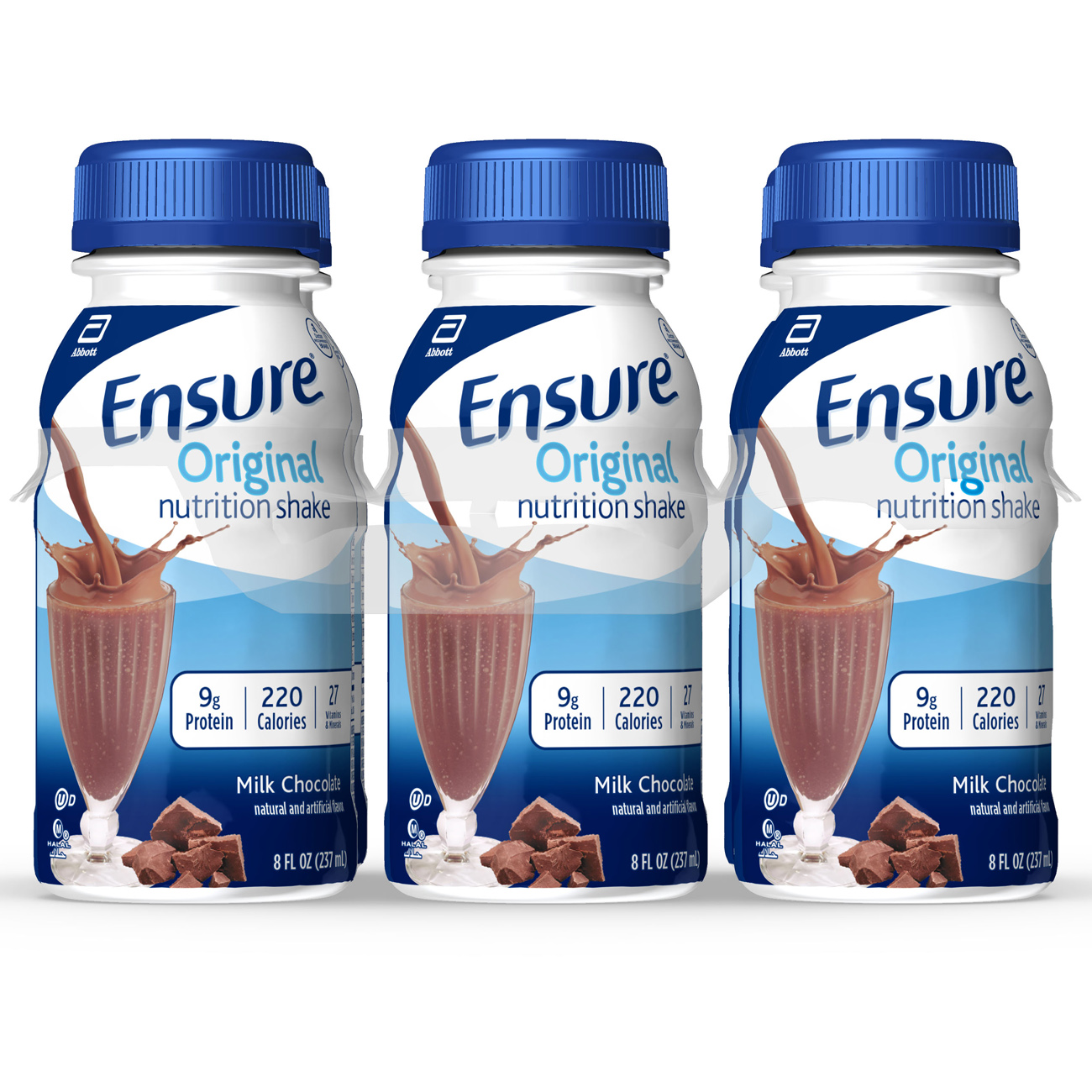 Order Ensure Original Ready-to-Drink Nutrition Shake, Milk Chocolate, 8 fl oz - 6 ct food online from Rite Aid store, Aston on bringmethat.com