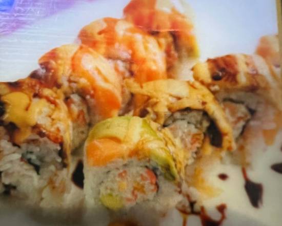 Order Baked Salmon Roll food online from Happy Sushi store, Gardena on bringmethat.com