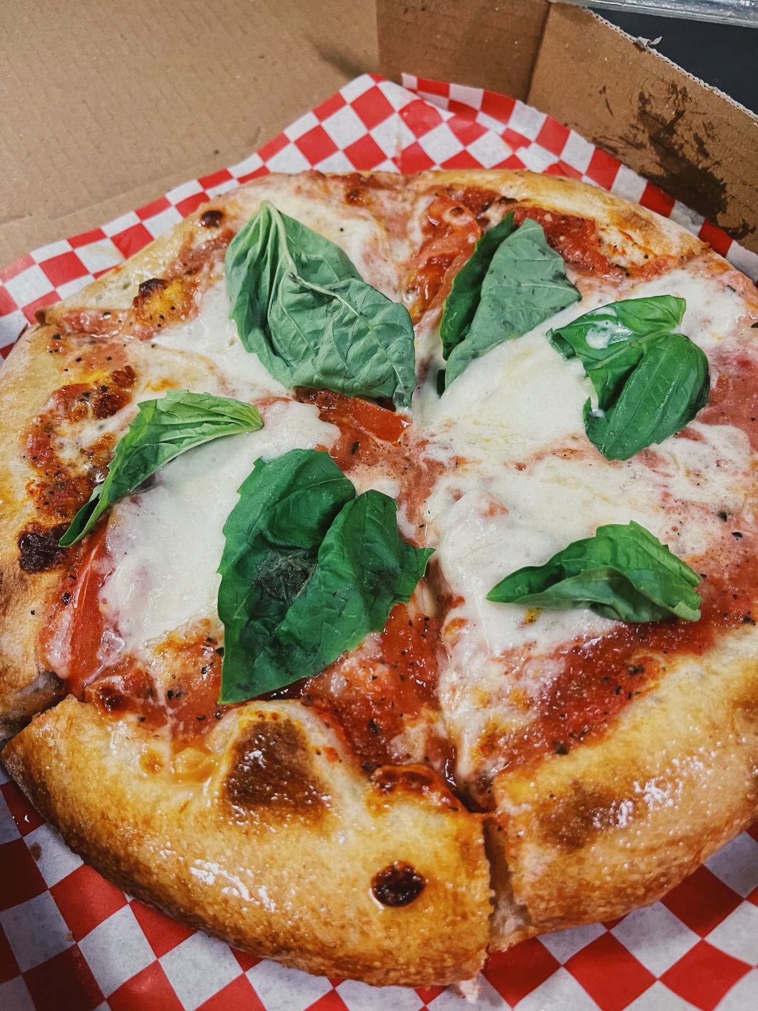 Order #7 Margherita Society - Small 8'' food online from Pizza Nation store, Las Vegas on bringmethat.com